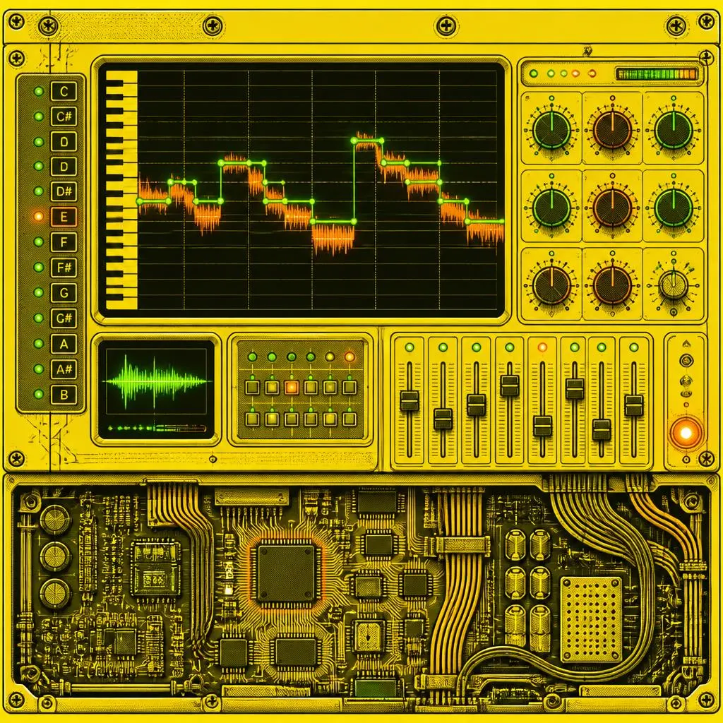 AI-assisted lyric pass illustration